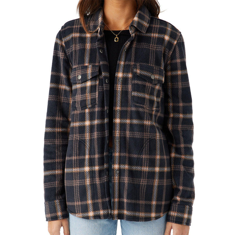 Load image into Gallery viewer, O'Neill Women's Zuma Superfleece Long Sleeve Button-Up Shirt 7
