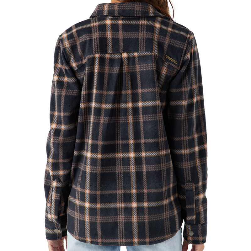 Load image into Gallery viewer, O'Neill Women's Zuma Superfleece Long Sleeve Button-Up Shirt 9
