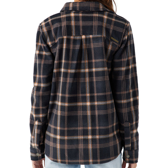 O'Neill Women's Zuma Superfleece Long Sleeve Button-Up Shirt 9
