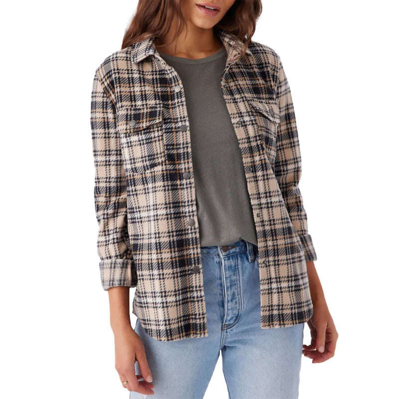 Load image into Gallery viewer, O'Neill Women's Zuma Superfleece Long Sleeve Button-Up Shirt 2
