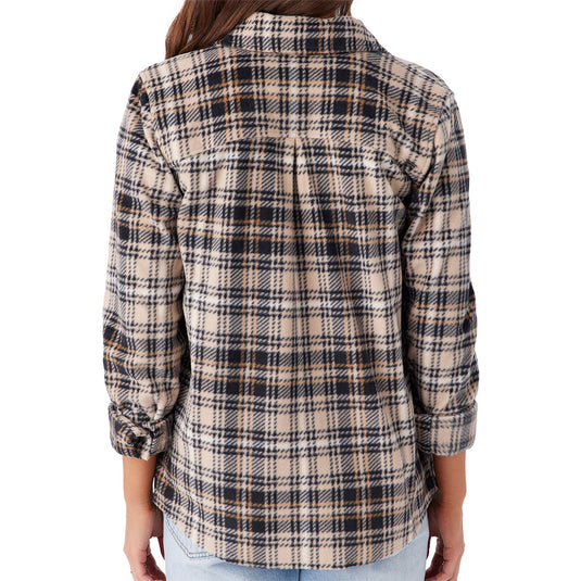 O'Neill Women's Zuma Superfleece Long Sleeve Button-Up Shirt 4