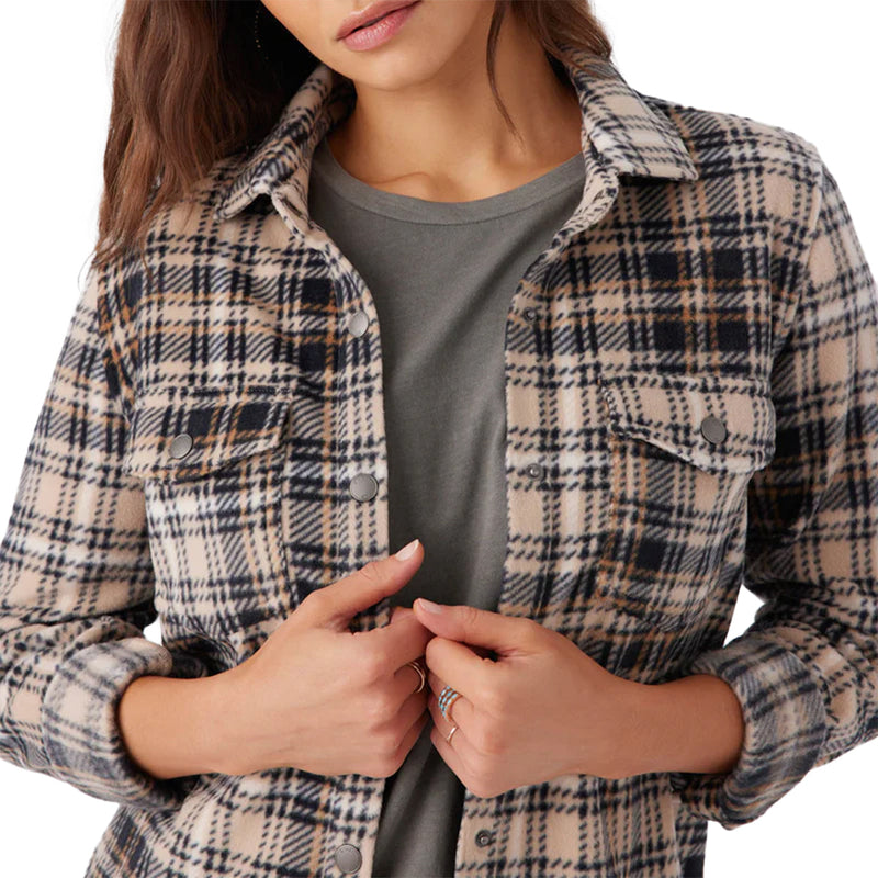 Load image into Gallery viewer, O'Neill Women's Zuma Superfleece Long Sleeve Button-Up Shirt 6
