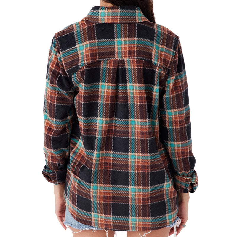 Load image into Gallery viewer, O'Neill Women's Zuma Superfleece Long Sleeve Button-Up Shirt 14
