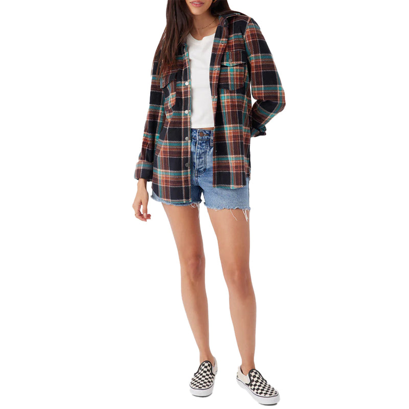 Load image into Gallery viewer, O'Neill Women's Zuma Superfleece Long Sleeve Button-Up Shirt 16
