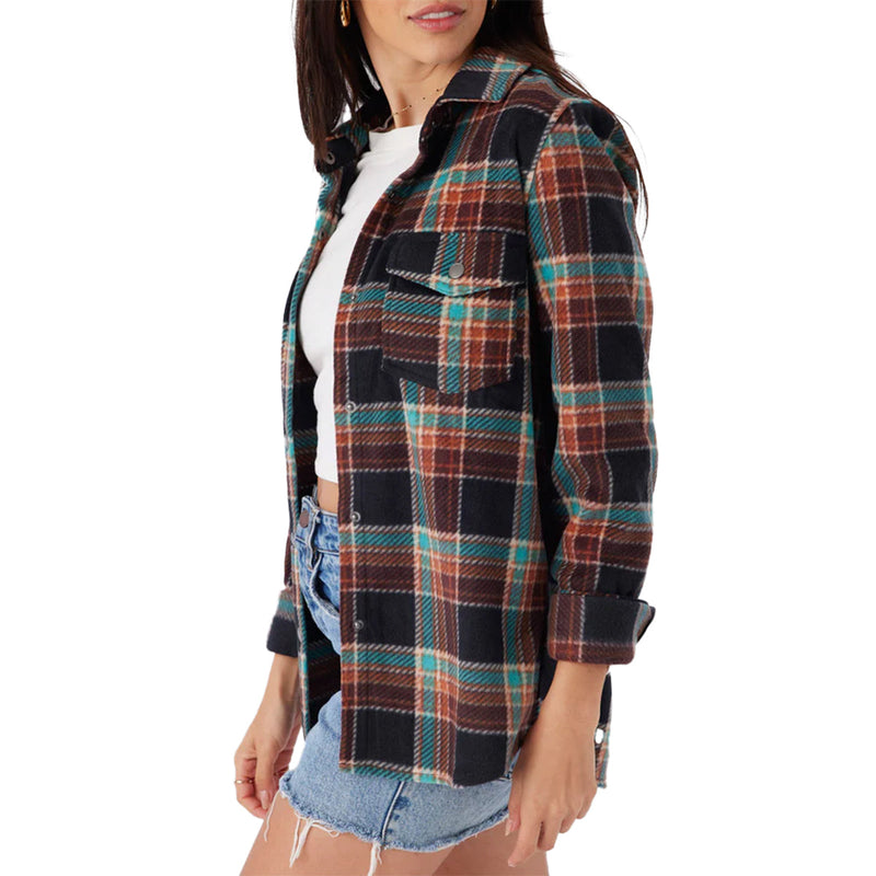 Load image into Gallery viewer, O'Neill Women's Zuma Superfleece Long Sleeve Button-Up Shirt 13
