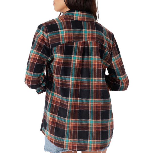 O'Neill Women's Zuma Superfleece Long Sleeve Button-Up Shirt 15