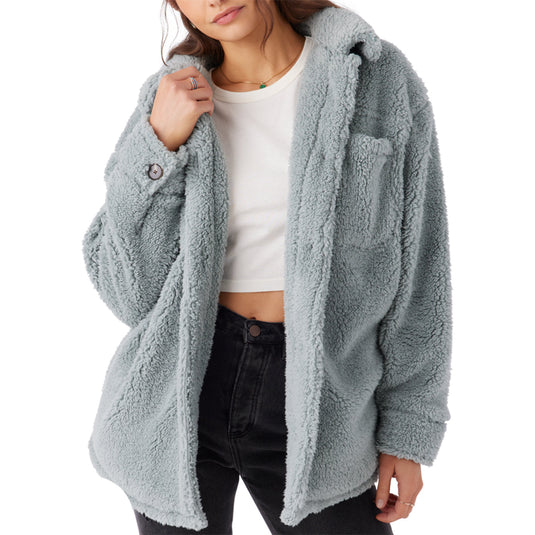 O'Neill Women's Heath Solid High Pile Fleece Jacket 1