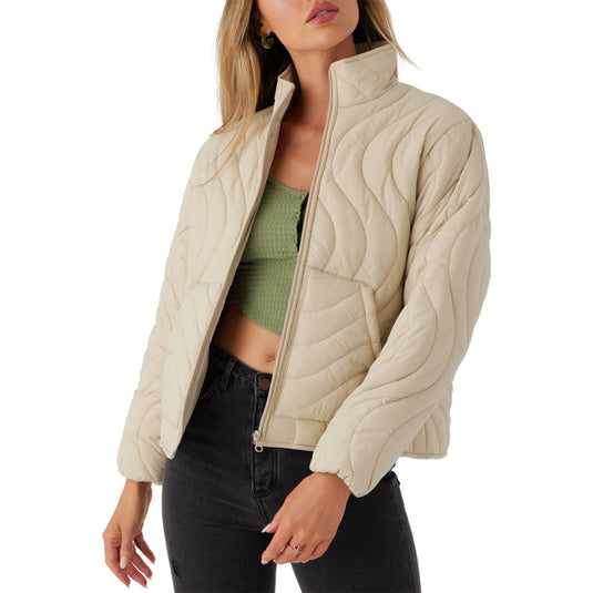 O'Neill Women's Eden Wave Quilted Zip-Up Jacket 1