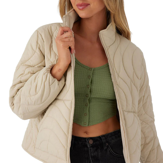 O'Neill Women's Eden Wave Quilted Zip-Up Jacket 3