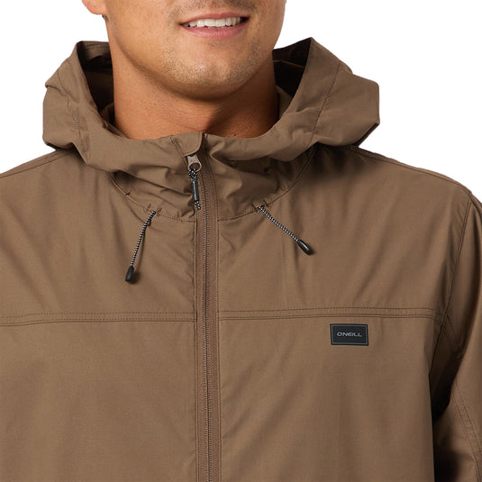 O'Neill TRVLR Stretch Windbreaker Hooded Zip-Up Jacket 6