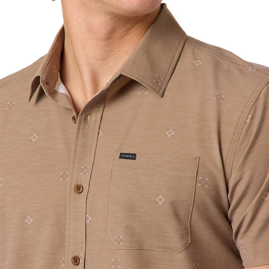 O'Neill TRVLR UPF Traverse Short Sleeve Button-Up Shirt 6