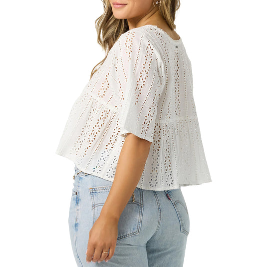 O'Neill Women's Loni Eyelet Top 2