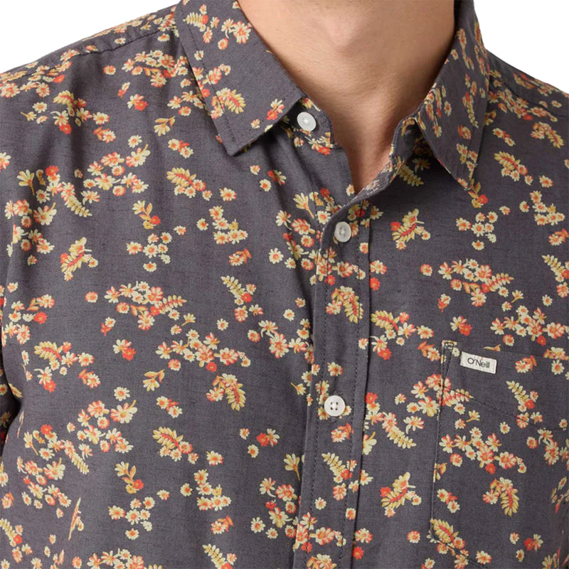 Load image into Gallery viewer, O'Neill O'riginals Eco Print Standard Short Sleeve Button-Up Shirt 18
