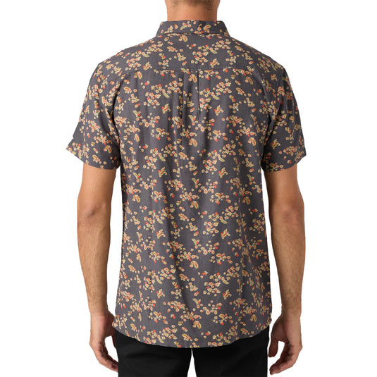 O'Neill O'riginals Eco Print Standard Short Sleeve Button-Up Shirt 17