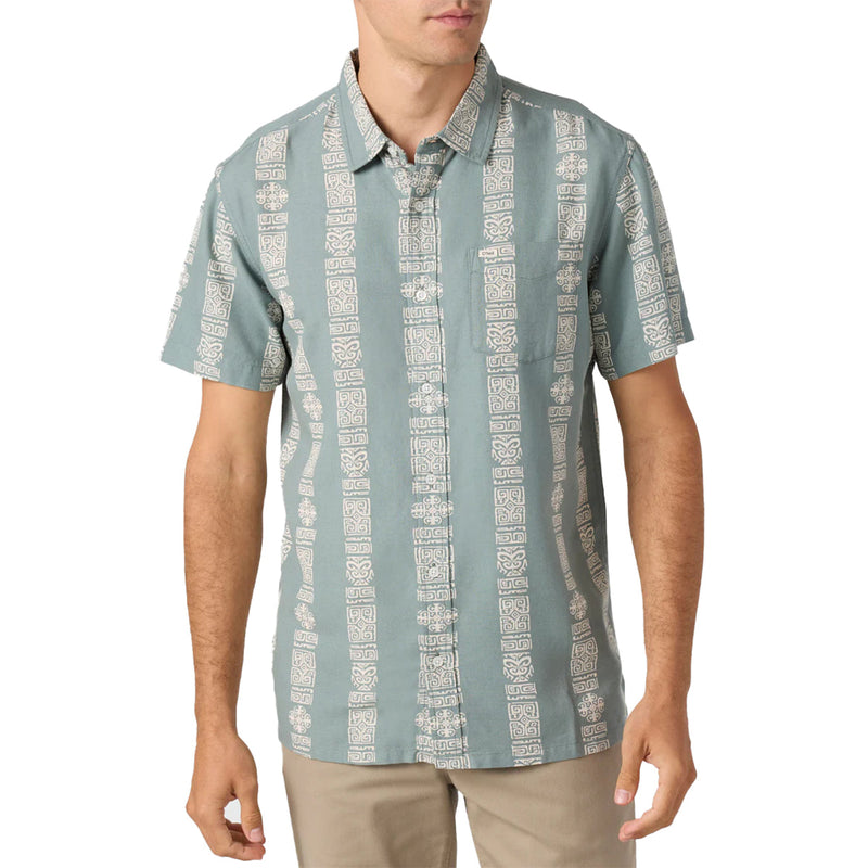 Load image into Gallery viewer, O'Neill O'riginals Eco Print Standard Short Sleeve Button-Up Shirt 9
