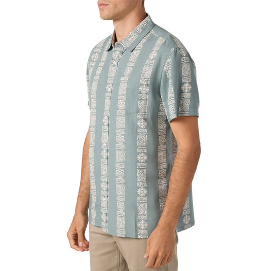 O'Neill O'riginals Eco Print Standard Short Sleeve Button-Up Shirt 10