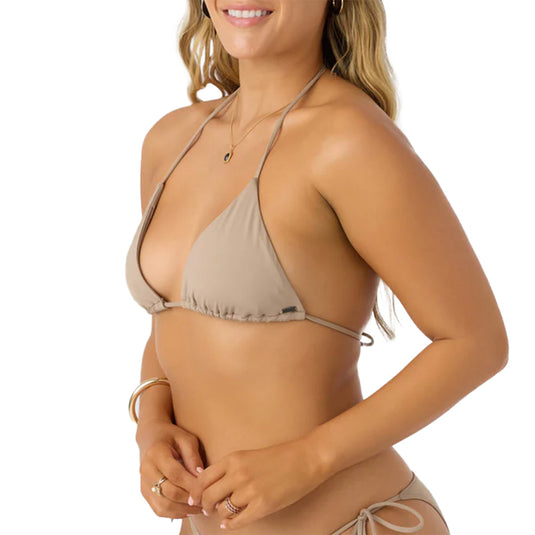 O'Neill Women's Saltwater Solids Venice Triangle Bikini Top 8