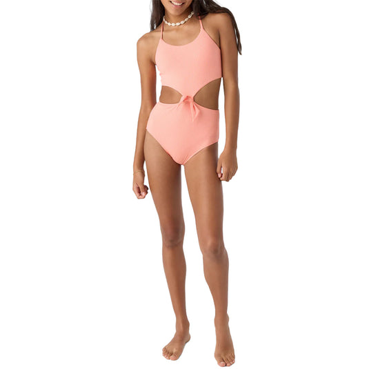 O'Neill Youth Dawnbreak Rib Knot Front One-Piece Swimsuit 3