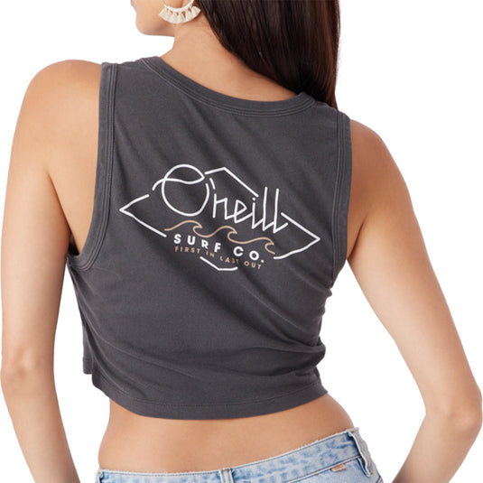 O'Neill Women's Last Out Crop Tank Top 2