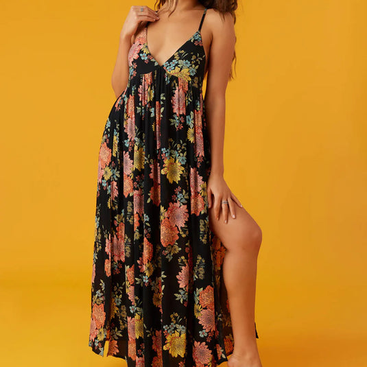O'Neill Women's Saltwater Essentials Kali Floral Mel Cover-Up Maxi Dress 7