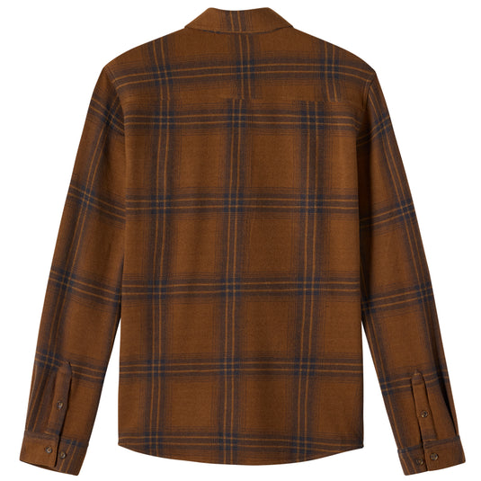 O'Neill Sutton Knit Plaid Long Sleeve Button-Up Flannel Shirt 2