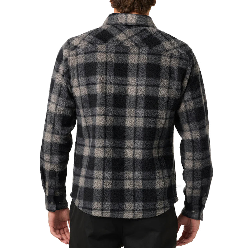 Load image into Gallery viewer, O'Neill Glacier Plaid High Pile Superfleece Long Sleeve Button-Up Shirt 5
