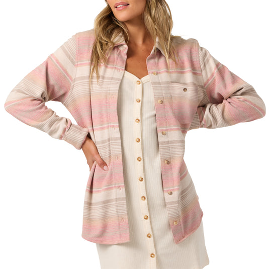 O'Neill Women's Jorgina Long Sleeve Button-Up Flannel Shirt 6