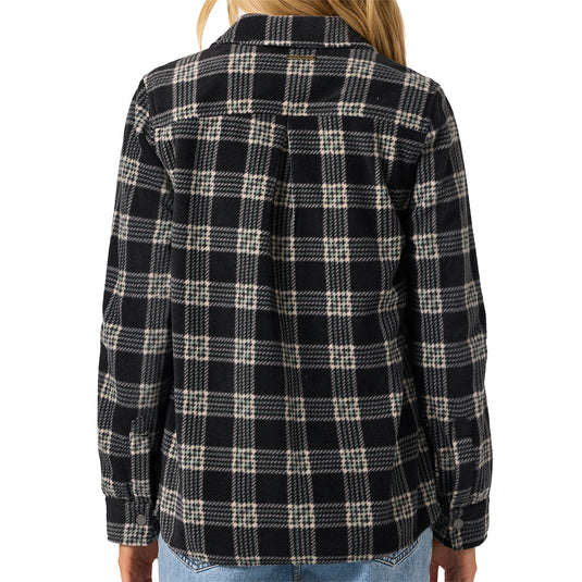 O'Neill Women's Zuma Superfleece Long Sleeve Button-Up Flannel Shirt 5