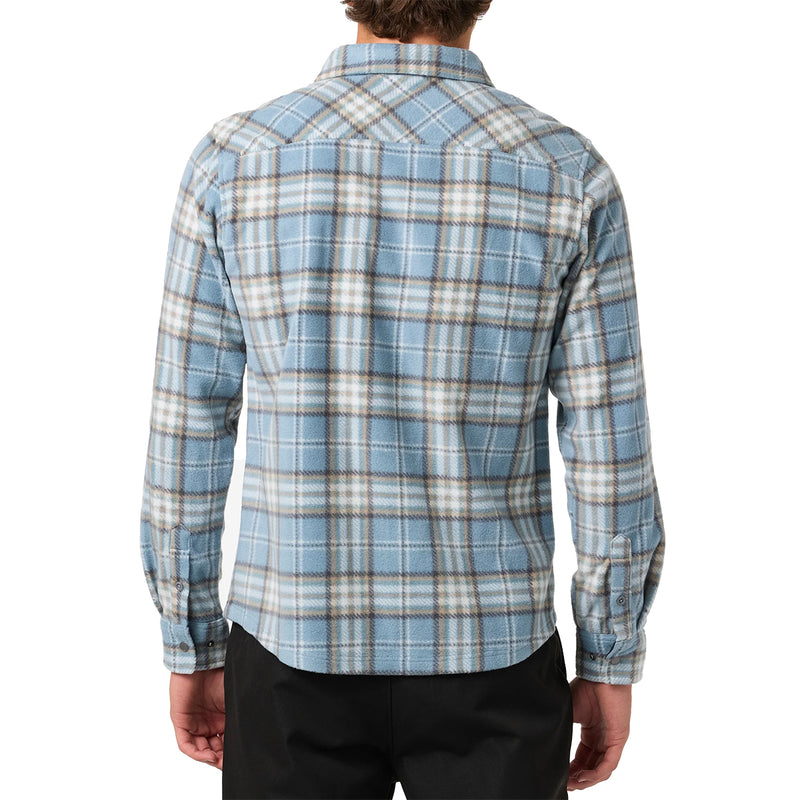 Load image into Gallery viewer, O'Neill Glacier Plaid Superfleece Long Sleeve Button-Up Flannel Shirt 5
