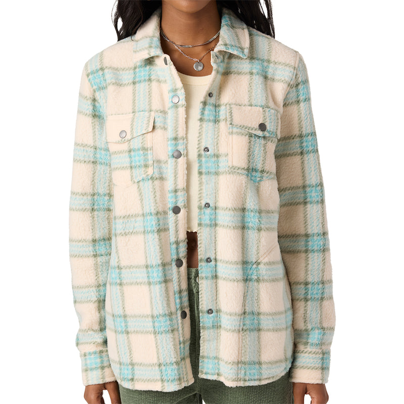 Load image into Gallery viewer, O'Neill Women's Zuma High Pile Snap-Button Jacket 1
