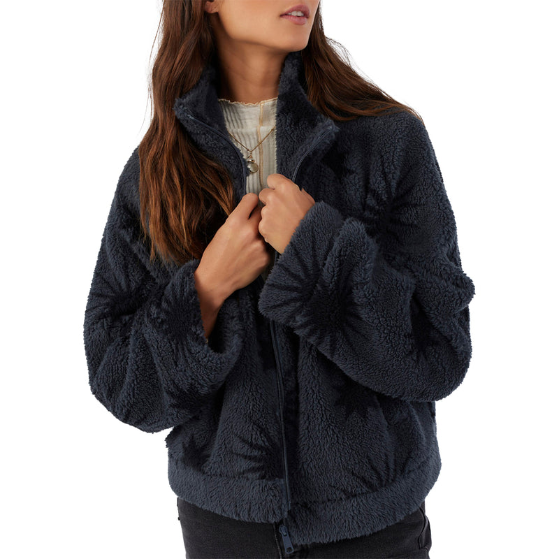 Load image into Gallery viewer, O'Neill Women's Rori High Pile Fleece Cropped Zip-Up Jacket 2
