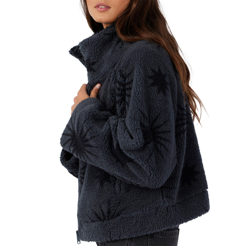 Load image into Gallery viewer, O'Neill Women's Rori High Pile Fleece Cropped Zip-Up Jacket 3
