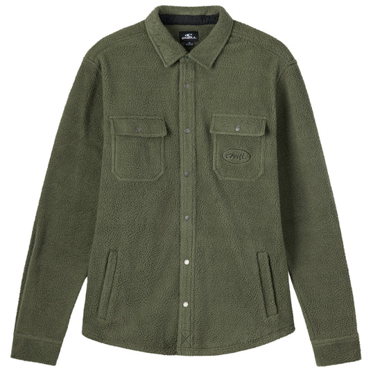 O'Neill Glacier High Pile Long Sleeve Button-Up Overshirt 1