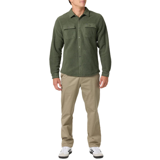 O'Neill Glacier High Pile Long Sleeve Button-Up Overshirt 6