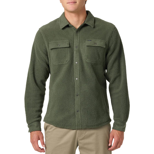 O'Neill Glacier High Pile Long Sleeve Button-Up Overshirt 3