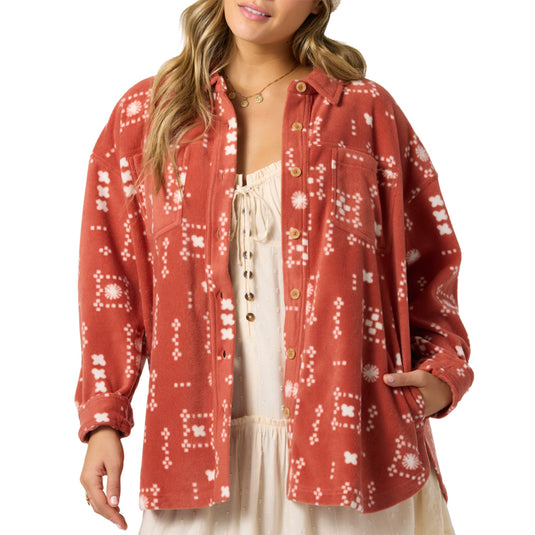 O'Neill Women's Rune Superfleece Long Sleeve Button-Up Shirt 3