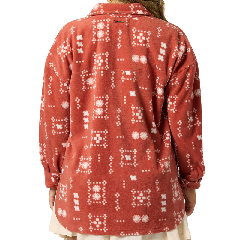 Load image into Gallery viewer, O'Neill Women's Rune Superfleece Long Sleeve Button-Up Shirt 2
