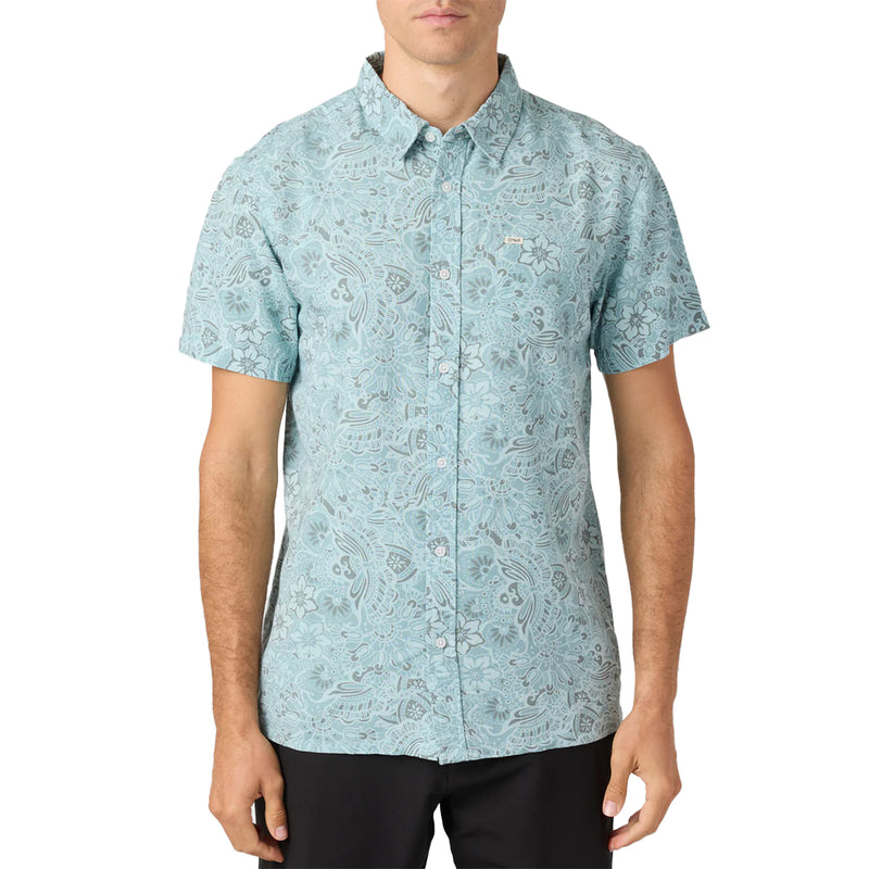 Load image into Gallery viewer, O'Neill O'riginals Eco Print Standard Short Sleeve Button-Up Shirt 3
