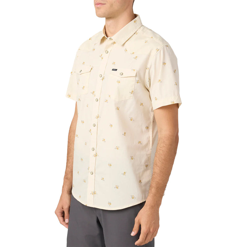 Load image into Gallery viewer, O'Neill Bar Dog Short Sleeve Button-Up Snap Standard Shirt - Cream 4
