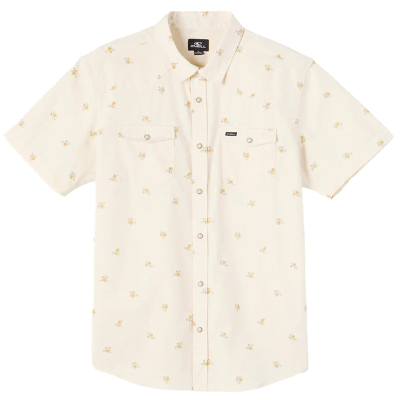 Load image into Gallery viewer, O'Neill Bar Dog Short Sleeve Button-Up Snap Standard Shirt - Cream 1
