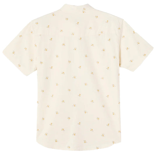 O'Neill Bar Dog Short Sleeve Button-Up Snap Standard Shirt - Cream 2