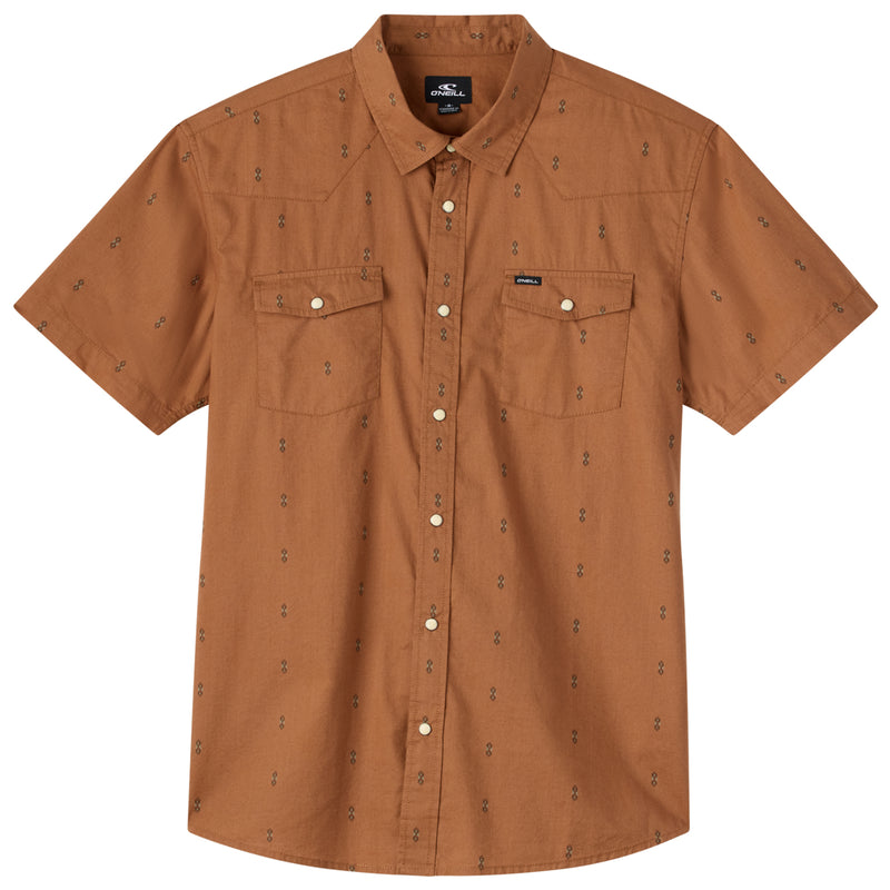 Load image into Gallery viewer, O'Neill Bar Dog Short Sleeve Button-Up Snap Standard Shirt 1
