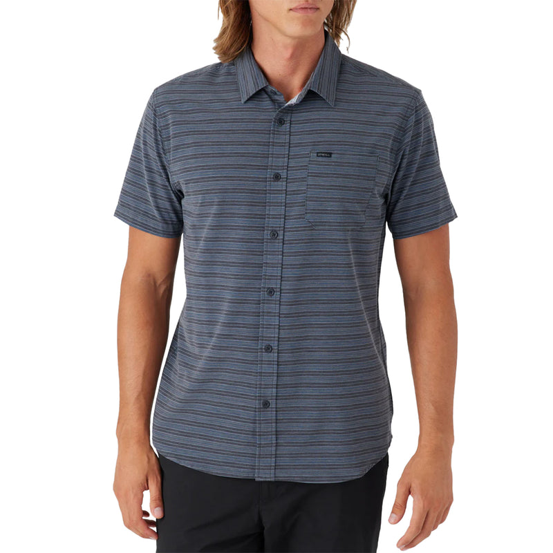 Load image into Gallery viewer, O'Neill TRVLR UPF Traverse Stripe Standard Short Sleeve Button-Up Shirt 9
