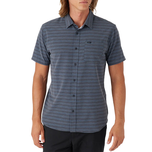 O'Neill TRVLR UPF Traverse Stripe Standard Short Sleeve Button-Up Shirt 9