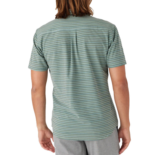 O'Neill TRVLR UPF Traverse Stripe Standard Short Sleeve Button-Up Shirt 5