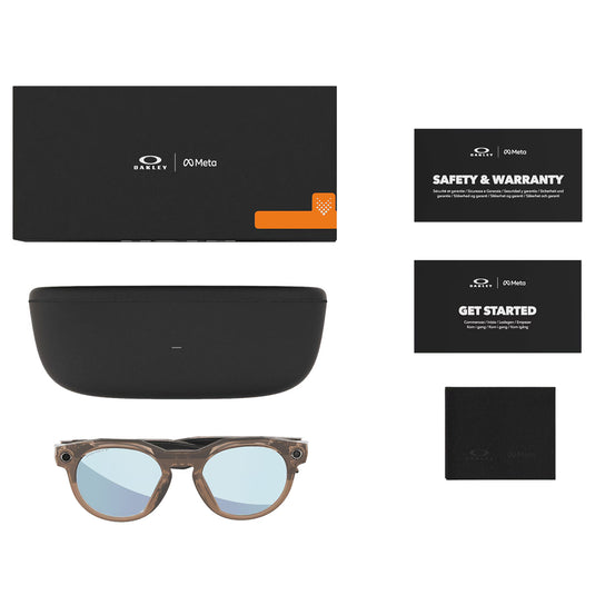 Oakley Meta HSTN Polarized Sunglasses - Brown Smoke/Prizm Deep Water 7