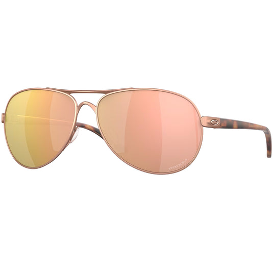 Oakley Women's Feedback Sunglasses - Satin Rose Gold/Prizm Rose Gold 1