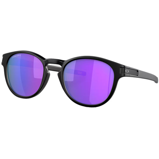 Oakley Latch Sunglasses - Matte Black/Prizm Violet 1