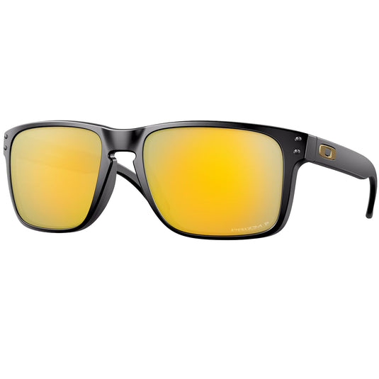 Oakley Holbrook XL Polarized Sunglasses - Matte Black/Prizm 24k 1