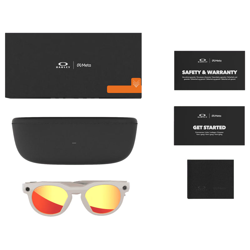 Load image into Gallery viewer, Oakley Meta HSTN Sunglasses - Warm Gray/Prizm Ruby 7
